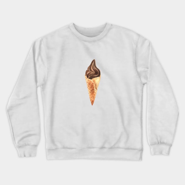 Chocolate ice cream Crewneck Sweatshirt by Flowersforbear